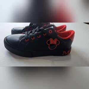 Disney Kids Black and Red Sneakers